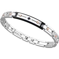 Bracelet Zancan Man Hi Teck in Silver EHB136-N - EHB136-N
